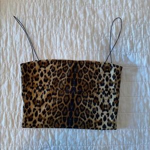 Cheetah Crop Top Size XS